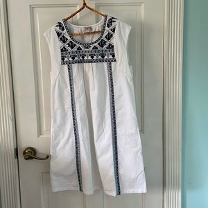 Faherty embroidered dress “queenie” nwt M